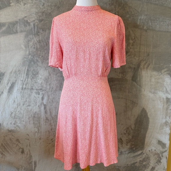 Daisy Demure Coquette Feminine Floral Pink Dress Wmn’s Sz 6 - Picture 1 of 9